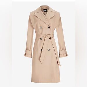 Belted Removable Sleeve Trench Coat